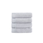 Brooks Brothers Solid Signature // Hand Towels // Set of 4 (Silver)