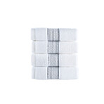 Brooks Brothers Rope Stripe Border // Wash Towels // Set of 4 (Navy)