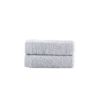 Brooks Brothers Solid Signature // Washcloths // Set of 2 (Silver)