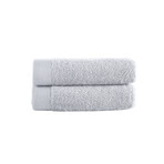 Brooks Brothers Solid Signature // Hand Towels // Set of 2 (Silver)