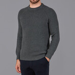 Fisherman Rib Knit Jumper // Charcoal Gray (XS)