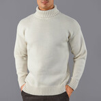 The Modern Submariner Roll Neck Jumper // Ecru (XS)