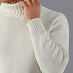 The Modern Submariner Roll Neck Jumper // Ecru (XS)