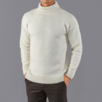 The Modern Submariner Roll Neck Jumper // Ecru (XS)
