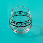 Disney Geo Picnic Mickey Mouse Stemless Wine Glasses // 15 oz // Set of 4
