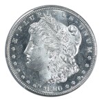 1880-S Morgan SilverDollar // PCGS Certified MS64 Proof Like // Deluxe Collector's Pouch