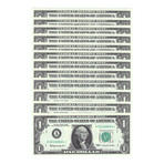 1963 $1 U.S. Federal Reserve Star Notes // 12 District Set ABCDEFGHIJKL // Deluxe Collector's Pouch