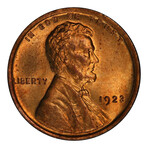 1923 Lincoln Wheat Cent // PCGS Certified MS65RD // Deluxe Collector's Pouch