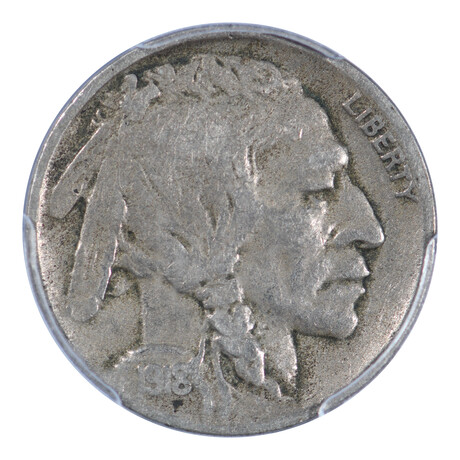 1918-D Buffalo Nickel // PCGS & CAC Certified VF20 // Deluxe Collector's Pouch