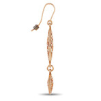 Hermes // Chaine d'Ancre Passerelle 18K Rose Gold Earrings // Estate