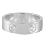 Cartier // LOVE Platinum Band Ring // Ring Size: 5.25 // Estate