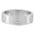 Cartier // LOVE Platinum Band Ring // Ring Size: 5.25 // Estate