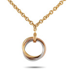 Cartier // Trinity 18K White Gold + 18k Yellow Gold + 18k Rose Gold Necklace // 40" // Estate