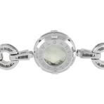 Bvlgari // Parentesi 18K White Gold Diamond + Topaz + Amethyst Bracelet // 7.5" // Estate