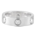 Cartier // LOVE 18K White Gold 6 Diamond Ring // Ring Size: 5.25 // Estate