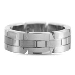 Cartier // Panthere 18K White Gold Band Ring // Ring Size: 6.5 // Estate