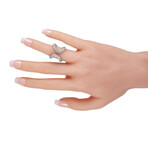 Hermes // 18K White Gold Diamond Ring // Ring Size: 6 // Estate