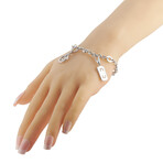 Bvlgari // 18K White Gold Charm Bracelet // 7.5" // Estate