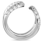 Hermes // 18K White Gold Diamond Ring // Ring Size: 6 // Estate