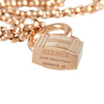 Hermes // Kelly Clochette 18K Rose Gold Long Necklace // 40" // New