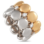 Cartier // 18K Yellow Gold + 18k White Gold Diamond Ring // Ring Size: 6 // Estate