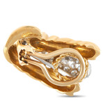 Van Cleef & Arpels // Vintage 18K Yellow Gold Diamond Clip-On Earrings // Estate