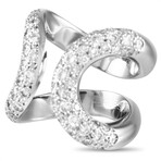 Hermes // 18K White Gold Diamond Ring // Ring Size: 6 // Estate