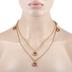 Cartier // Trinity 18K White Gold + 18k Yellow Gold + 18k Rose Gold Necklace // 40" // Estate