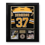 Patrice Bergeron // Boston Bruins // Autographed Jersey + Framed
