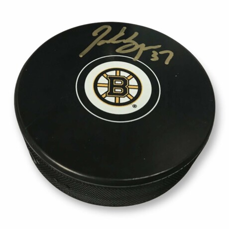 Patrice Bergeron // Boston Bruins // Autographed Puck