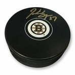 Patrice Bergeron // Boston Bruins // Autographed Puck