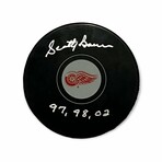 Scotty Bowman // Detroit Red Wings // Autographed Puck + Inscription