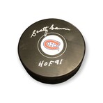 Scotty Bowman // Montreal Canadians // Autographed Puck + Inscription