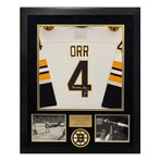 Bobby Orr // Boston Bruins // Autographed Jersey + Framed