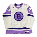 Patrice Bergeron // Boston Bruins // Autographed "Hockey Fights Cancer" Jersey