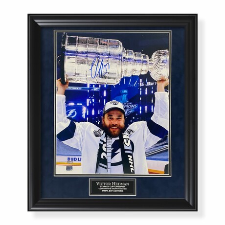Victor Hedman // Tampa Bay Lightning // Autographed Photograph + Framed