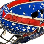 Henrik Lundqvist // New York Rangers // Autographed Goalie Mask