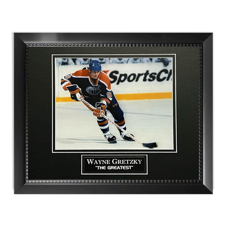 Wayne Gretzky // Edmonton Oilers // Unsigned Photograph + Framed