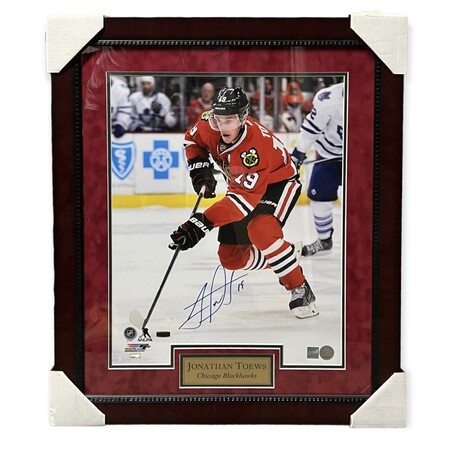 Jonathan Toews // Chicago Blackhawks // Autographed Photograph + Framed