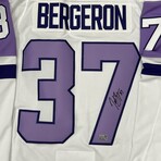 Patrice Bergeron // Boston Bruins // Autographed "Hockey Fights Cancer" Jersey