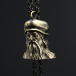 Leonardo Da Vinci Bust Necklace (17.72")