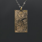 The Sun Tarot Card Necklace (17.72")