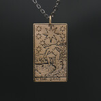 The Star Tarot Card Necklace (17.72")