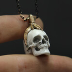 Marble Skull Necklace (19.69")
