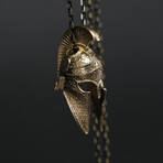Warrior Helmet Necklace (19.69")