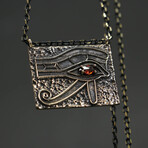 Eye of Conscience (Horus' Eye) Egyptian Necklace (17.72")