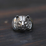 Tiger + Skull Ring (Ring Size: 7)