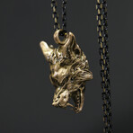 Handmade Wolf Men Necklace (19.69")