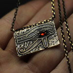 Eye of Conscience (Horus' Eye) Egyptian Necklace (17.72")