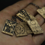 The Death Tarot Card Necklace (17.72")
